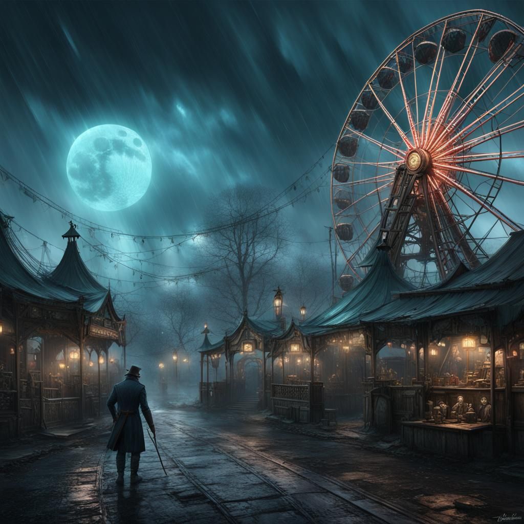 Abandoned Theme Park in Bloodborne Style