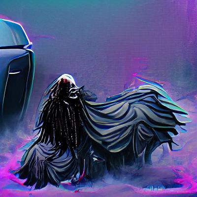 Ethereal Wraith Figure in Dreamlike Mist
