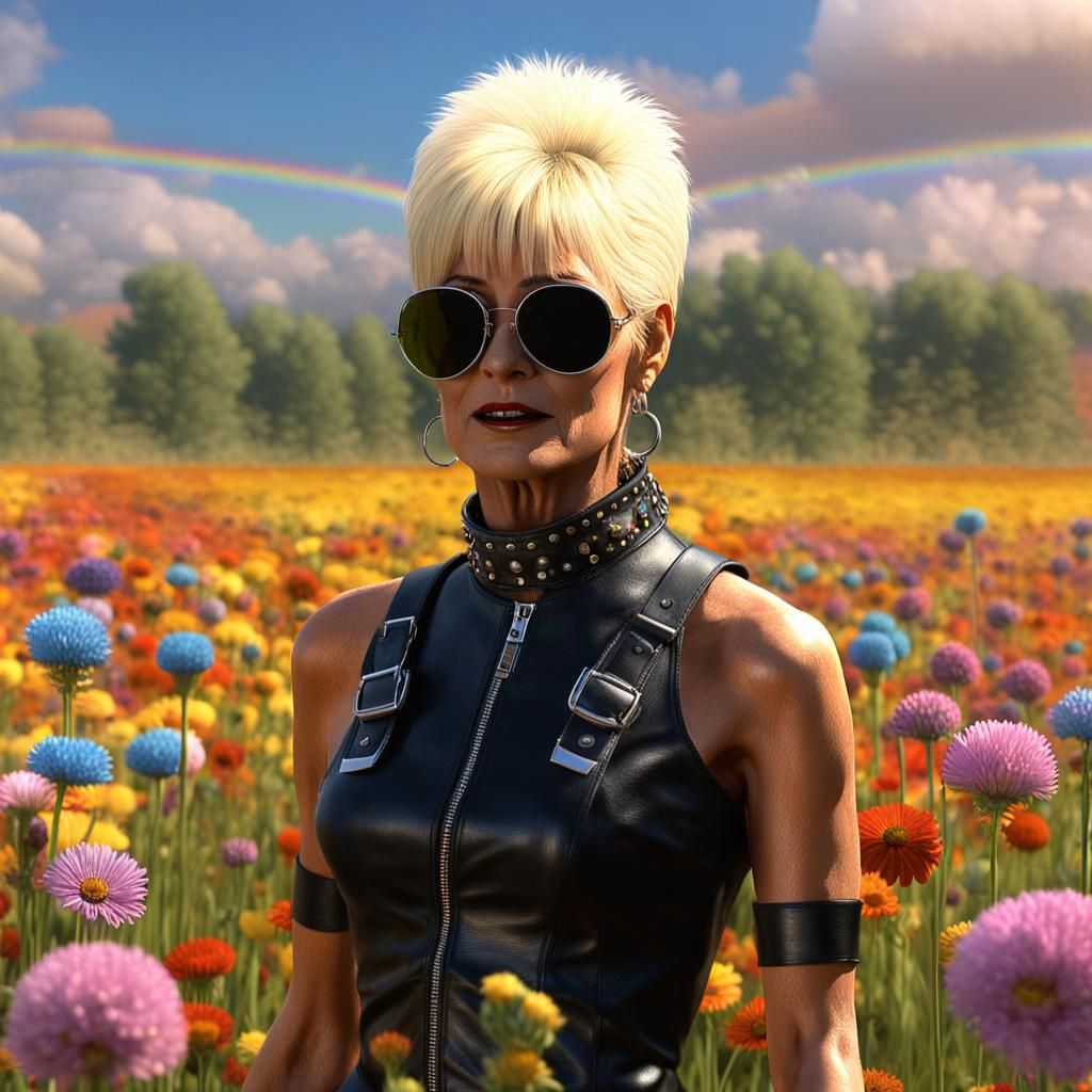 Pinhead Reimagined as 60s Hippie, Hyperdetailed Digital Art