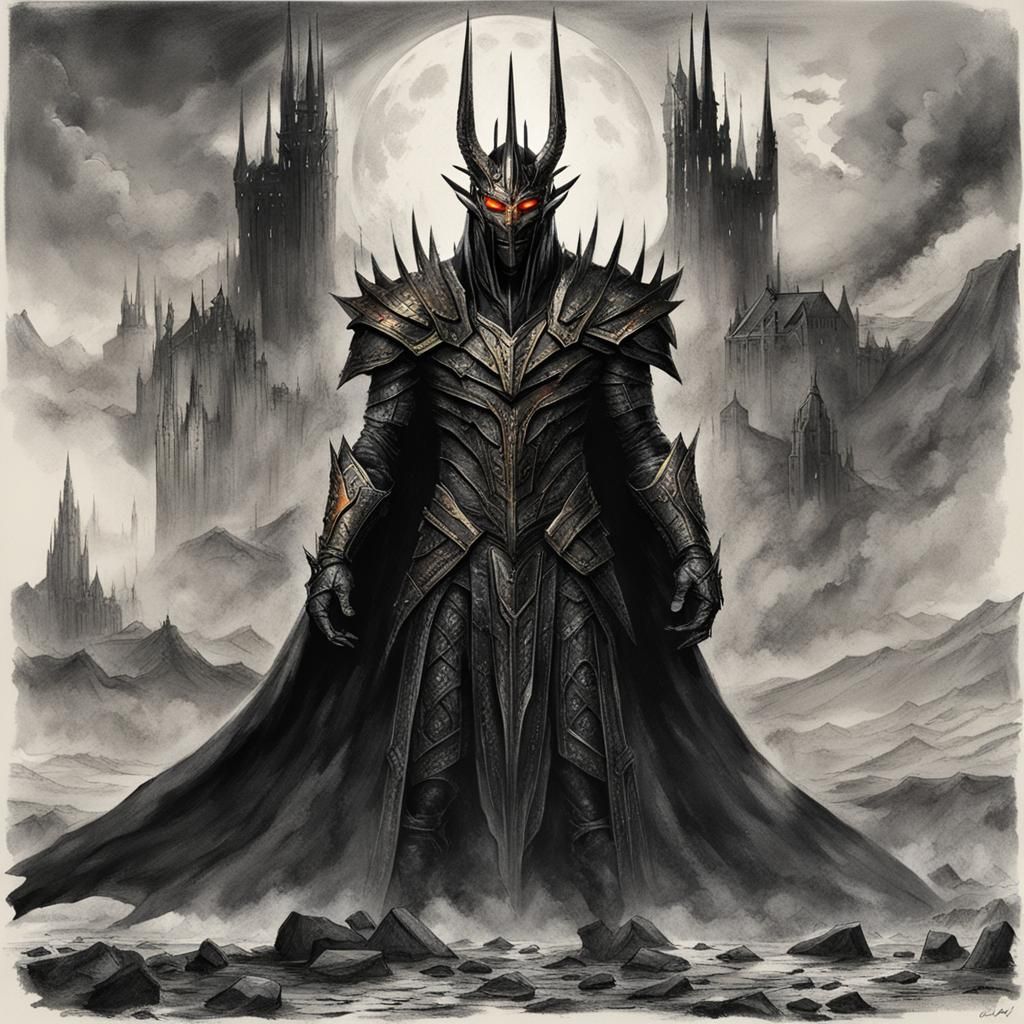 Stylized Sauron Illustration