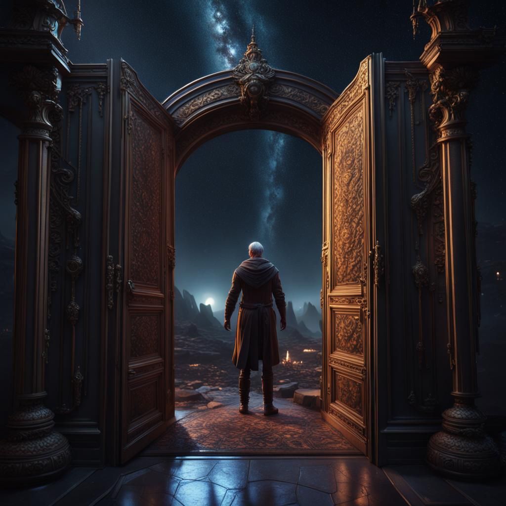 Reaching Across the Stars: A Fantastical Matte Painting