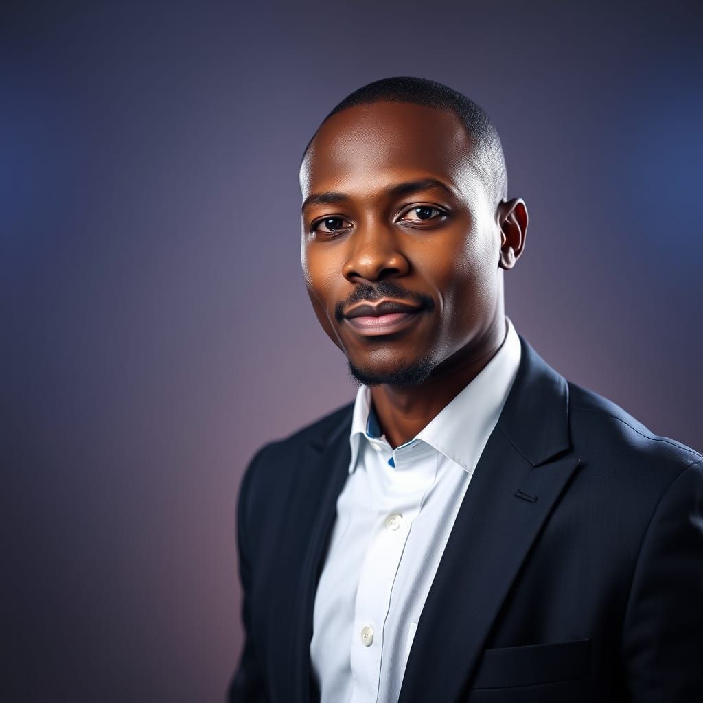 Confident African Businessman in Formal Attire