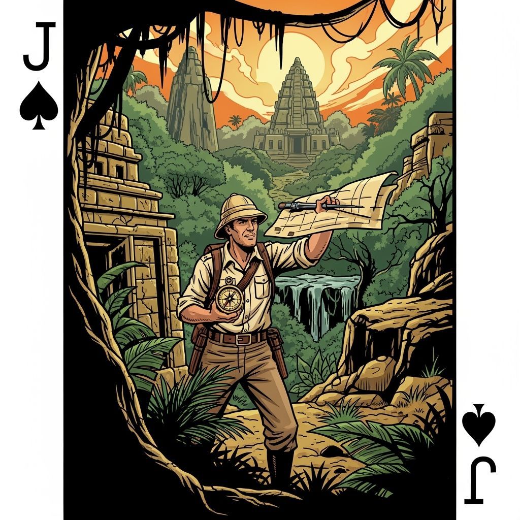 Jack of Spades Explorer in Lush Jungle Adventure