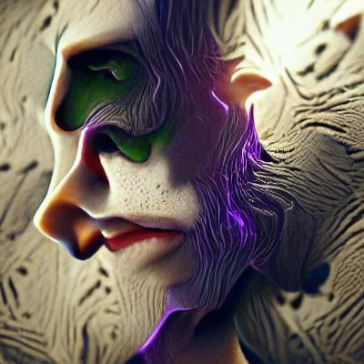 Stylized Joker Character Render in 3D