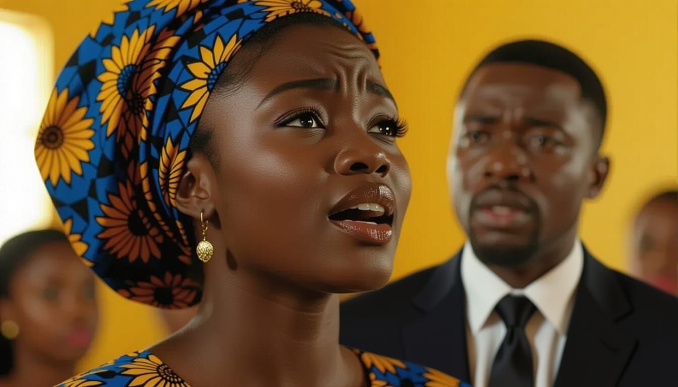 African Teen Sings in Church, Pastor's Supernatural Presence