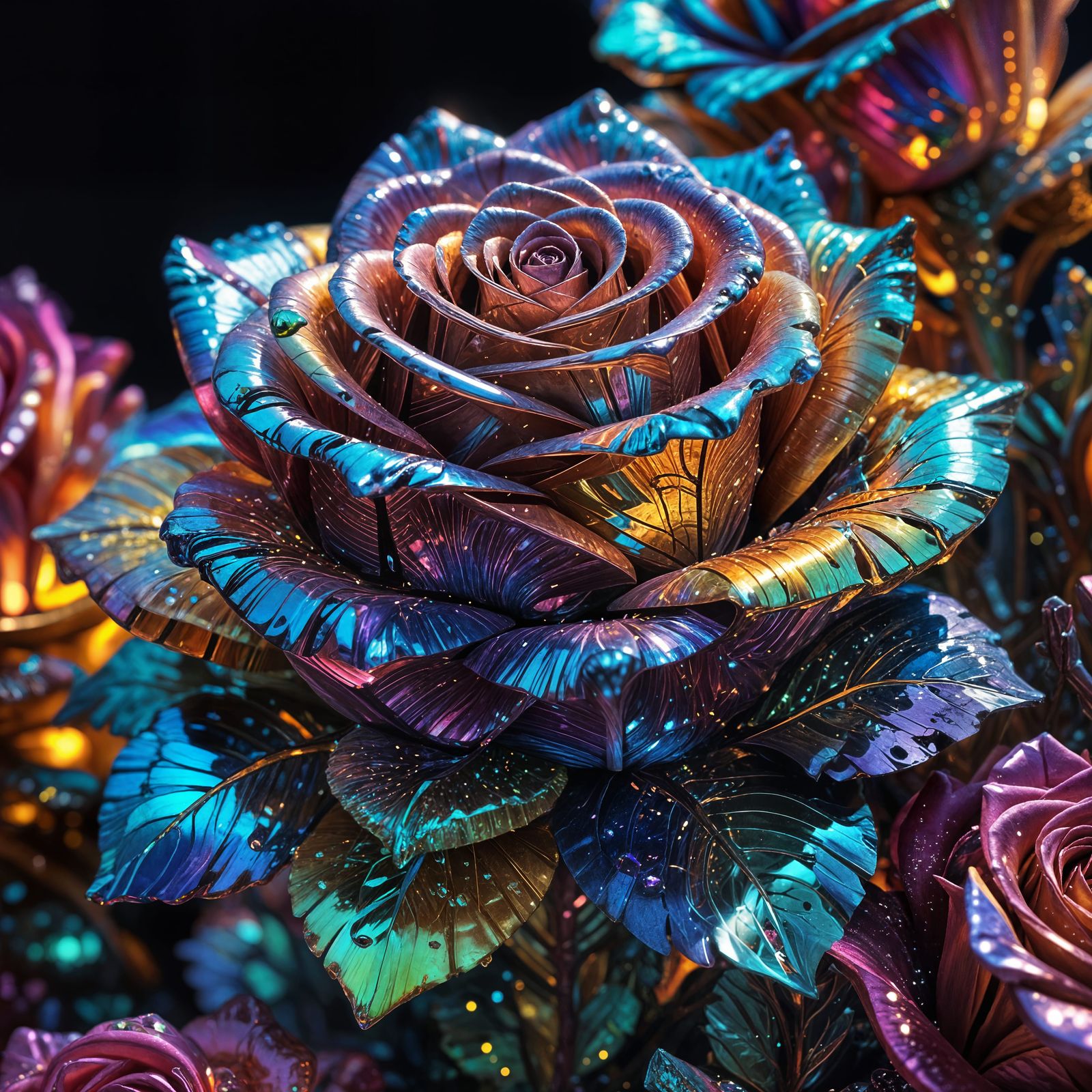 Radiant Bismuth Rose with Illustrious Colors