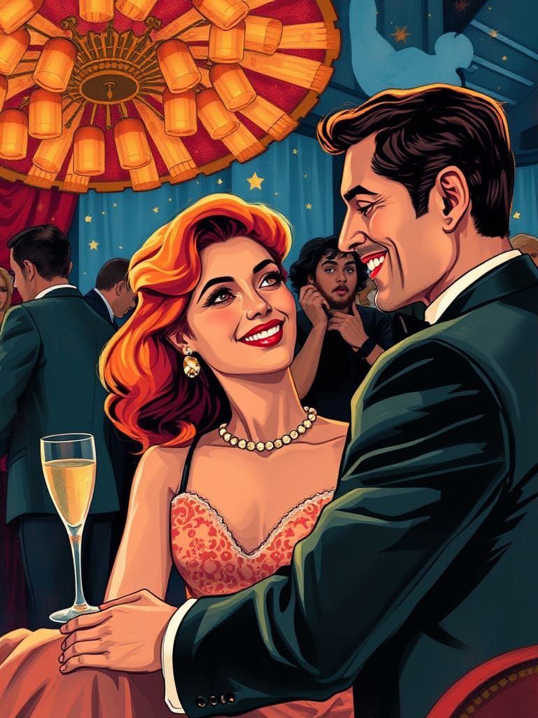 Whimsical Retro Hollywood Glamour