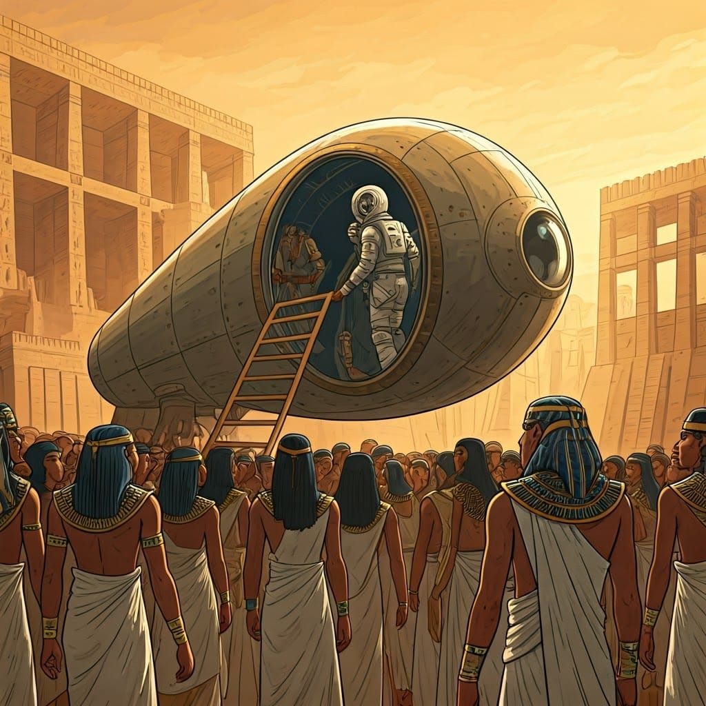 Ancient Egyptian Astronauts Gather to Witness a Mysterious S...