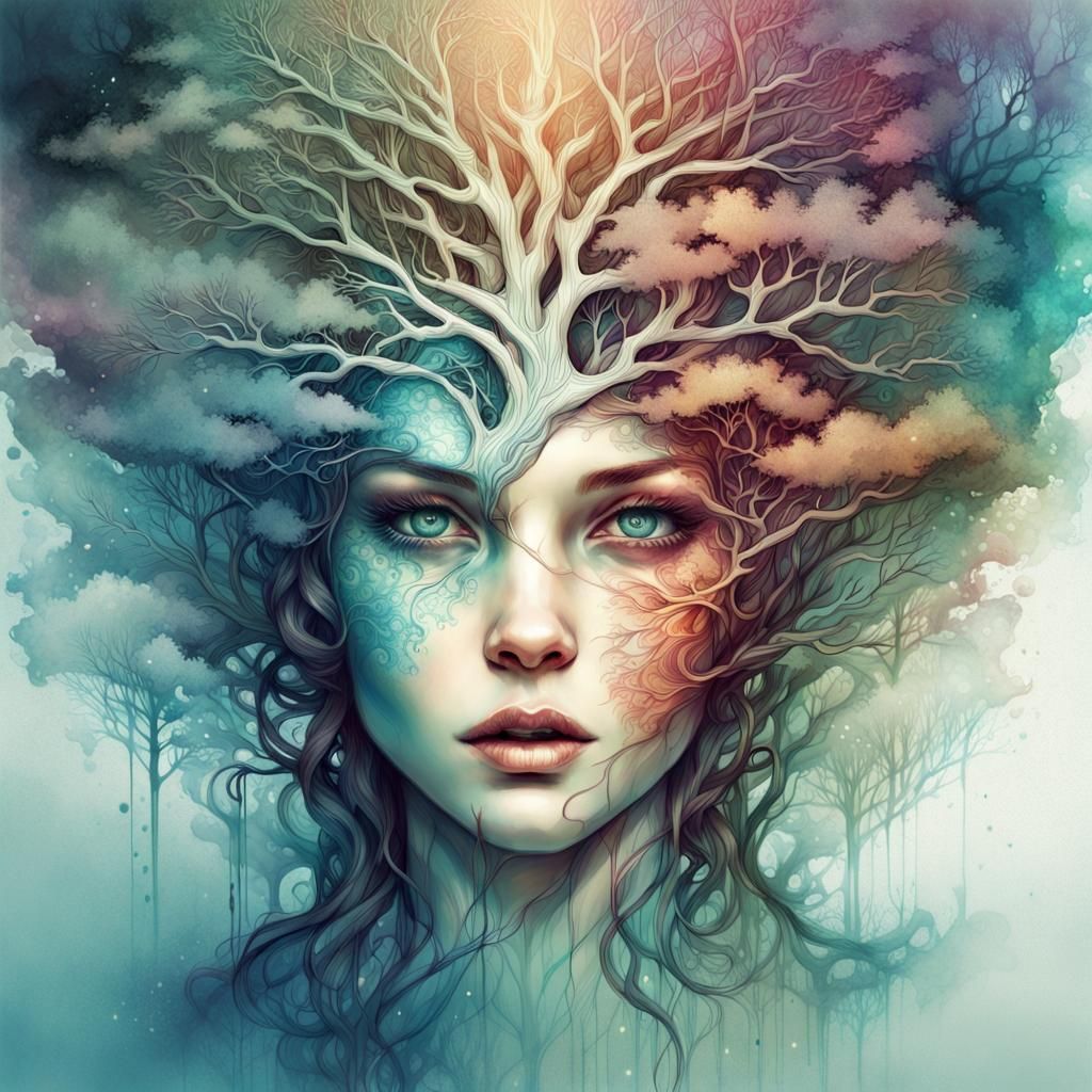 Intricate Tree of Life by Anna Dittmann