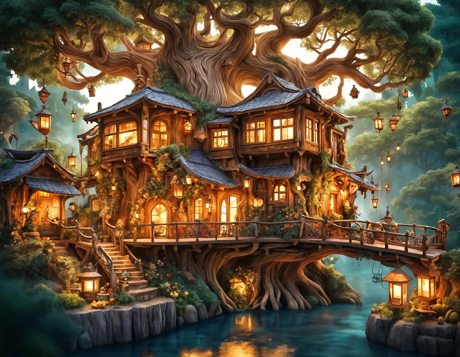 Whimsical Treehouse Sanctuary