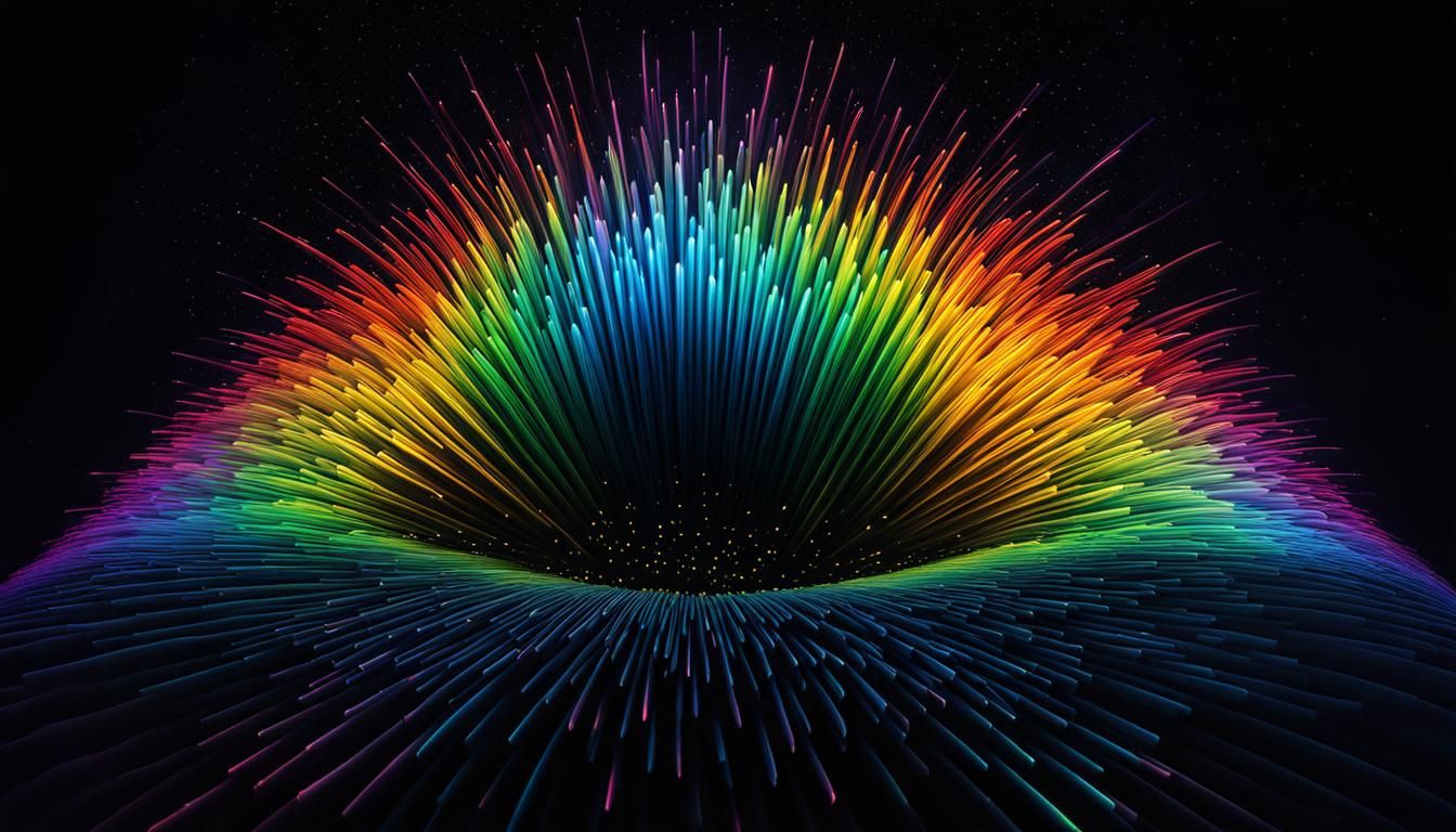 Rainbow Explosions with Bioluminescence