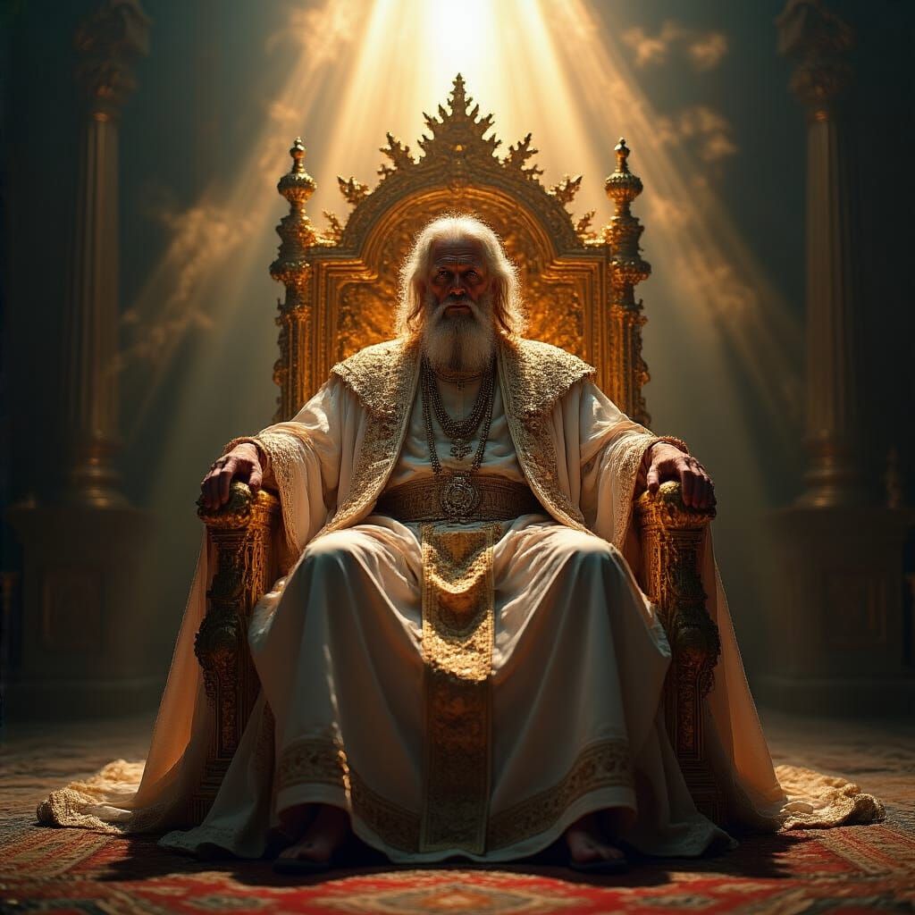 God the Father on Glimmering Golden Throne