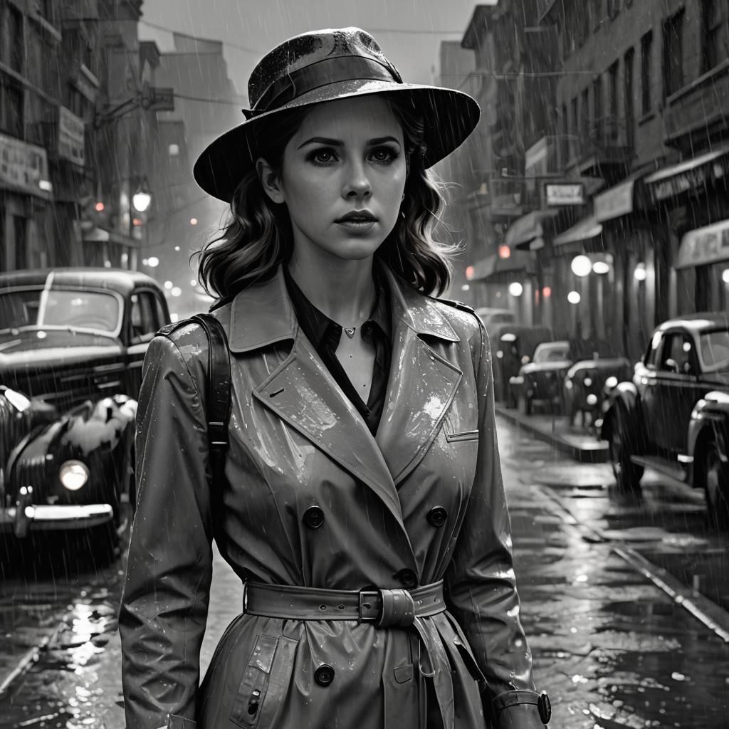 Anna Kendrick as 1940s Film Noir Detective