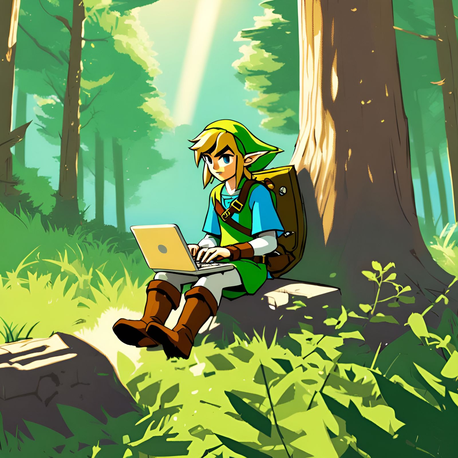 Link in the Forest Using a Computer