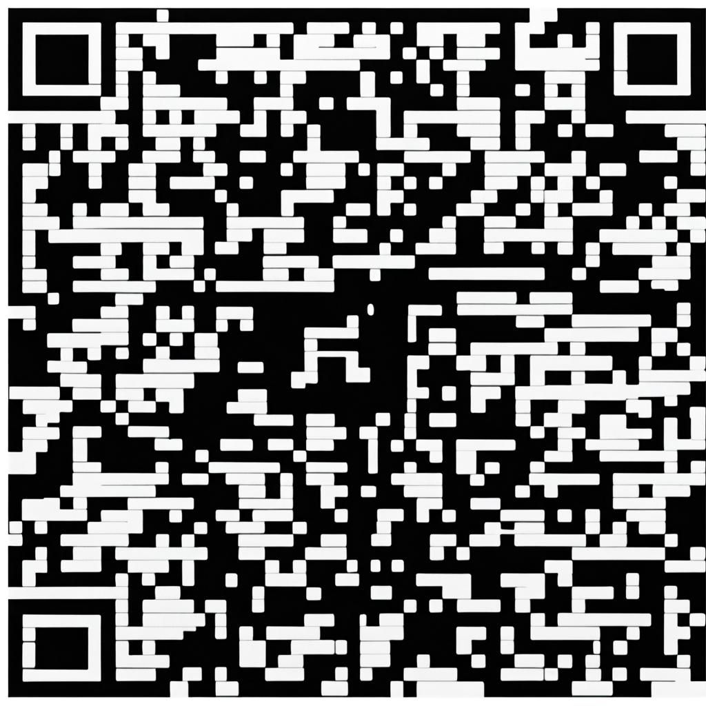 QR Code Art Displaying Letter I