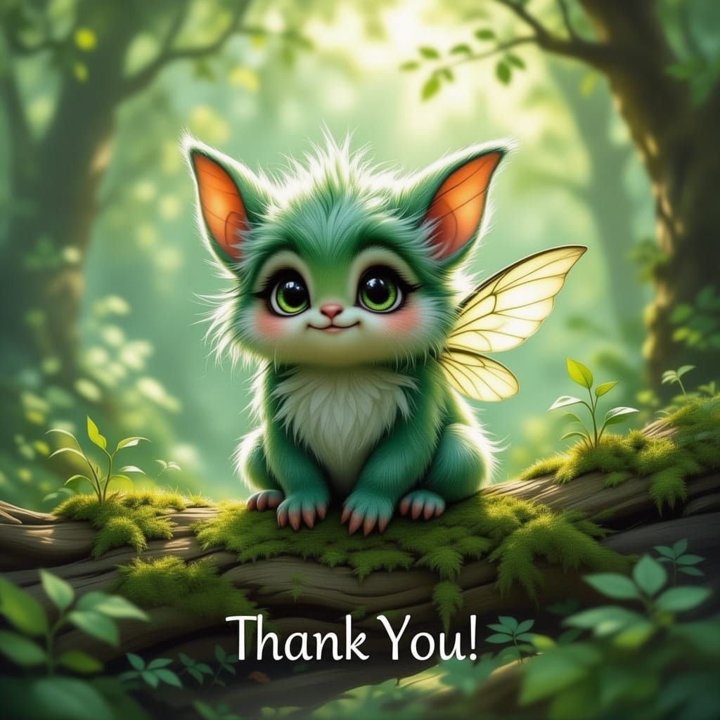 Whimsical Furry Snozgoblin in Enchanted Forest