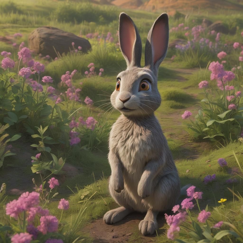 Fiver from Watership Down: Pixar-Style 3D Art