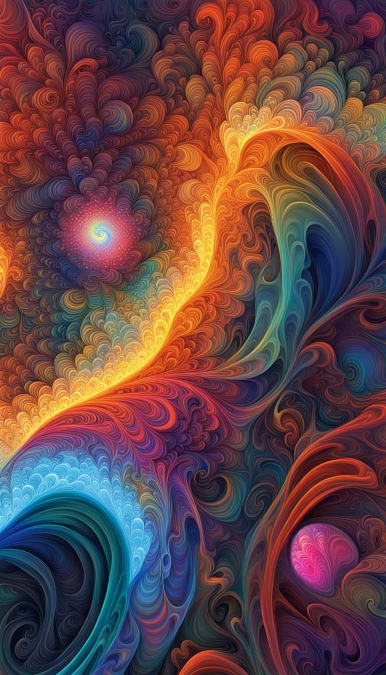 Fractal Universe Illustrated in Multidimensional Nano Fractal Figures Delineated by Complex Manifolds.
 Colors To Simula...