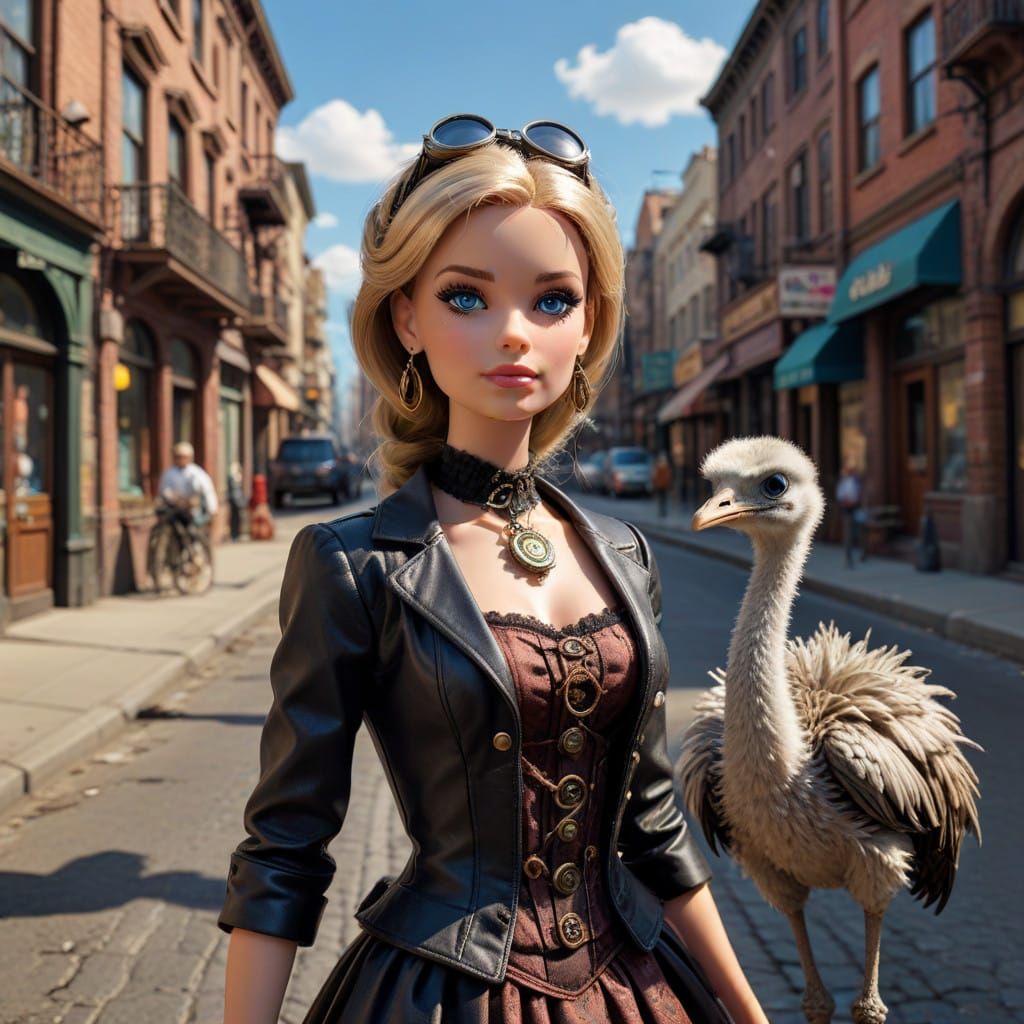 Steampunk Barbie in a Surreal World of Wonder