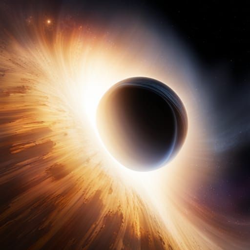 Supermassive Black Hole Devouring Solar System