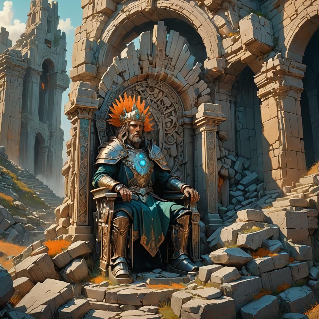 Majestic Ruined Throne Concept Art