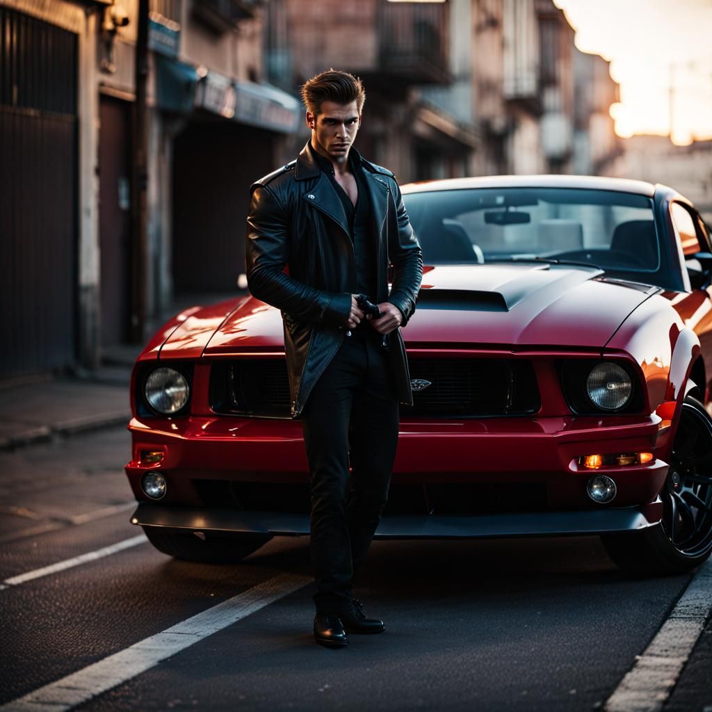 Street Fighter in Vampire World with Ford Mustang