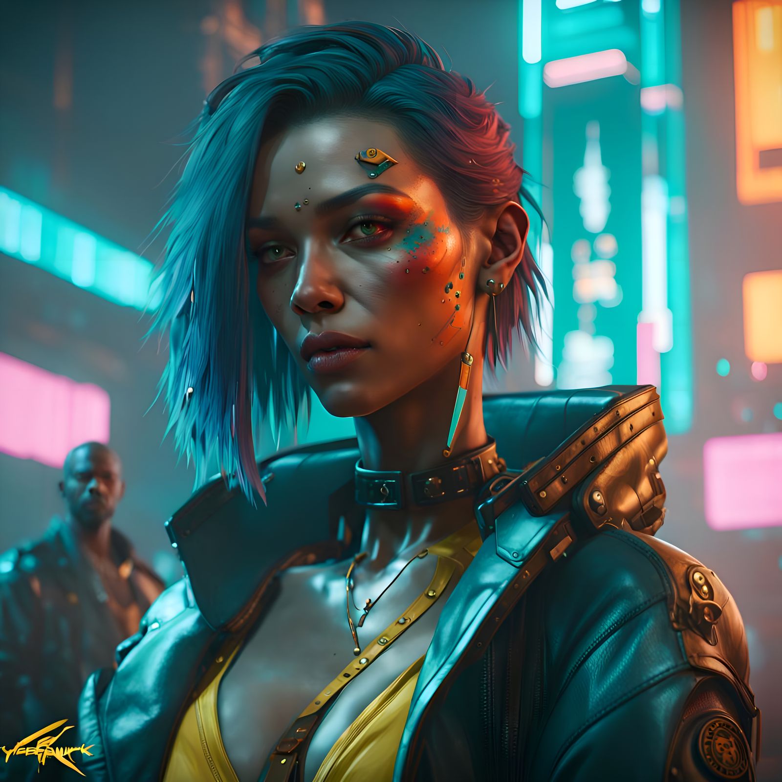 Cyberpunk Cityscape Concept Art in 8K Resolution