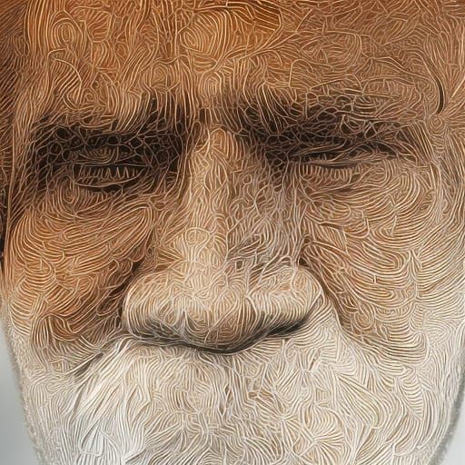 Hyperrealistic Face Composed of Tiny Faces
