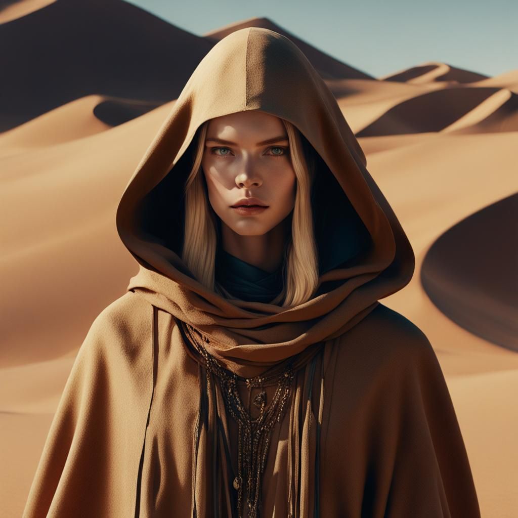 Desert Portrait in the Style of Dune