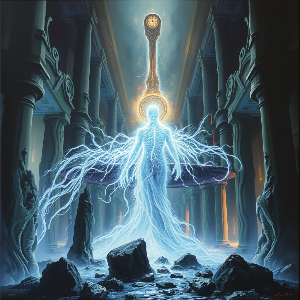 Cosmic Ghost Haunts Alien City Ruins