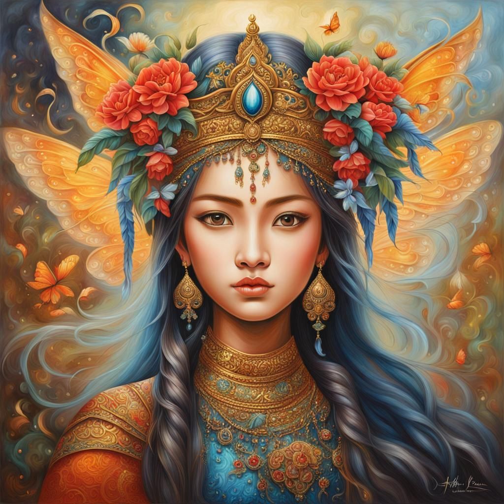 Renaissance Faerie with Magical Aura