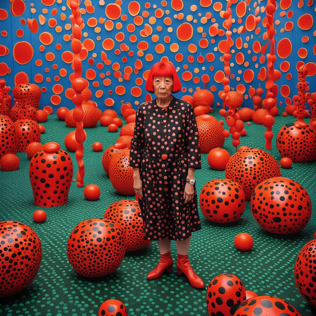 Yayoi Kusama Inspired Portrait in New York