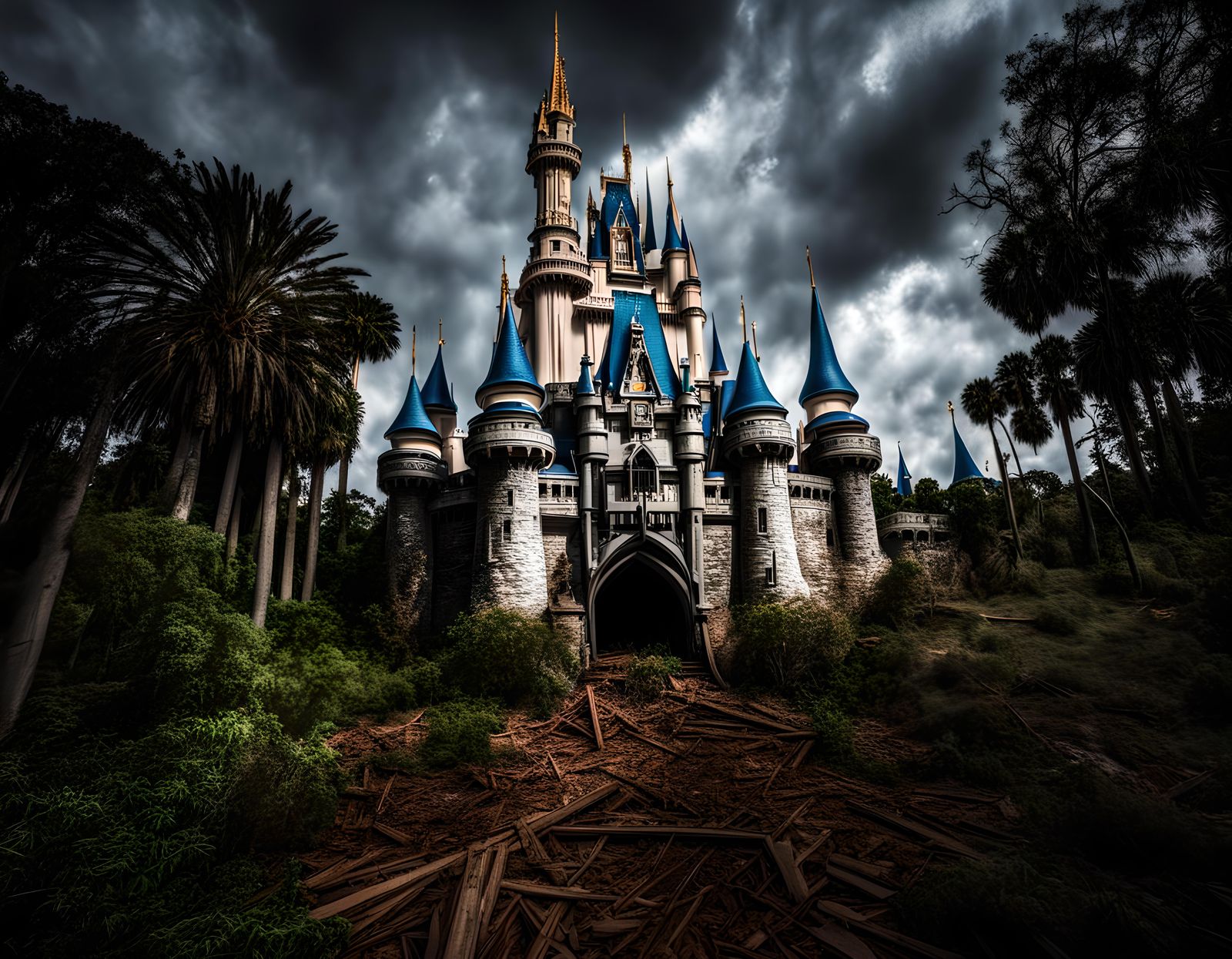 Post-Apocalyptic Disney World: Cinderella's Crumbling Castle