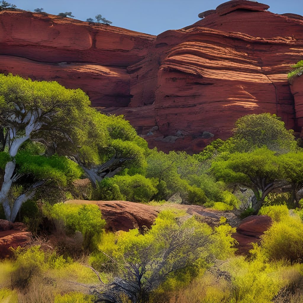 Australian Outback Canyon at Golden Hour