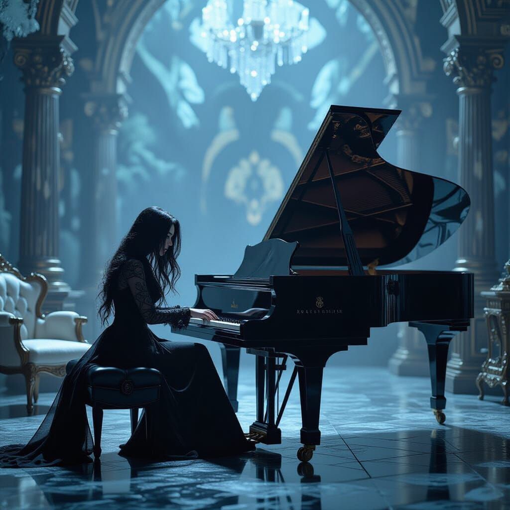 Goth Artist: Forest Mystery in Abstract Expressionism