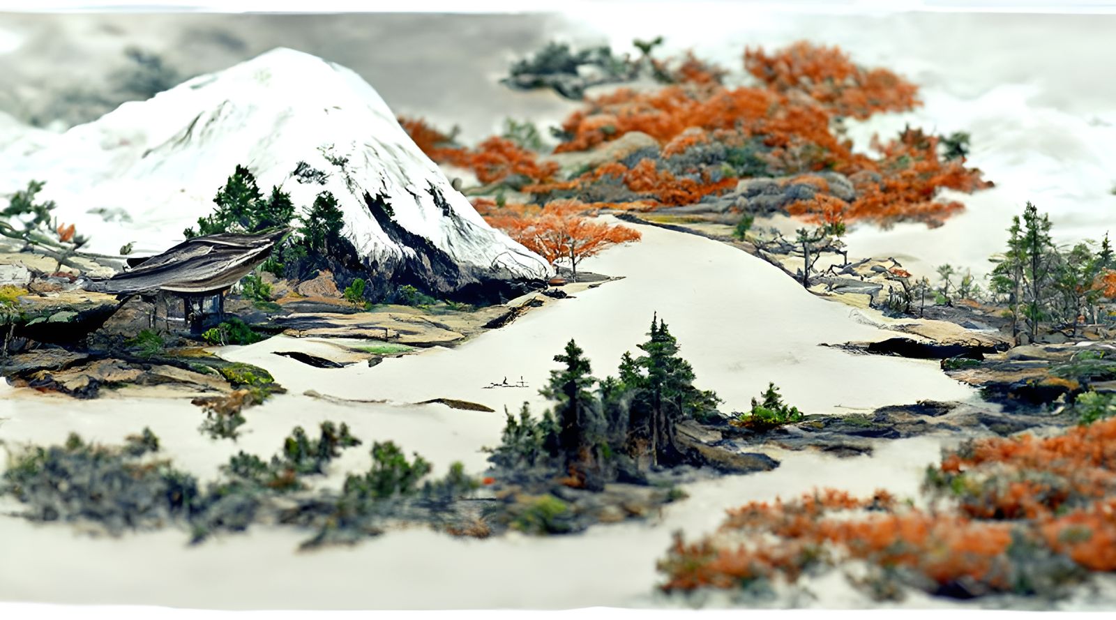 Ukiyo-e Landscape Vista Photography