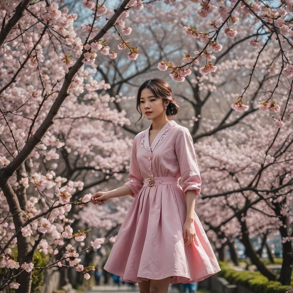 Cherry Blossom in Spring: Conceptual Photography