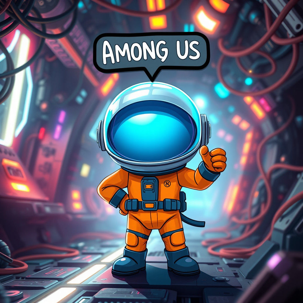 Heroic Among Us Character in Futuristic Landscape