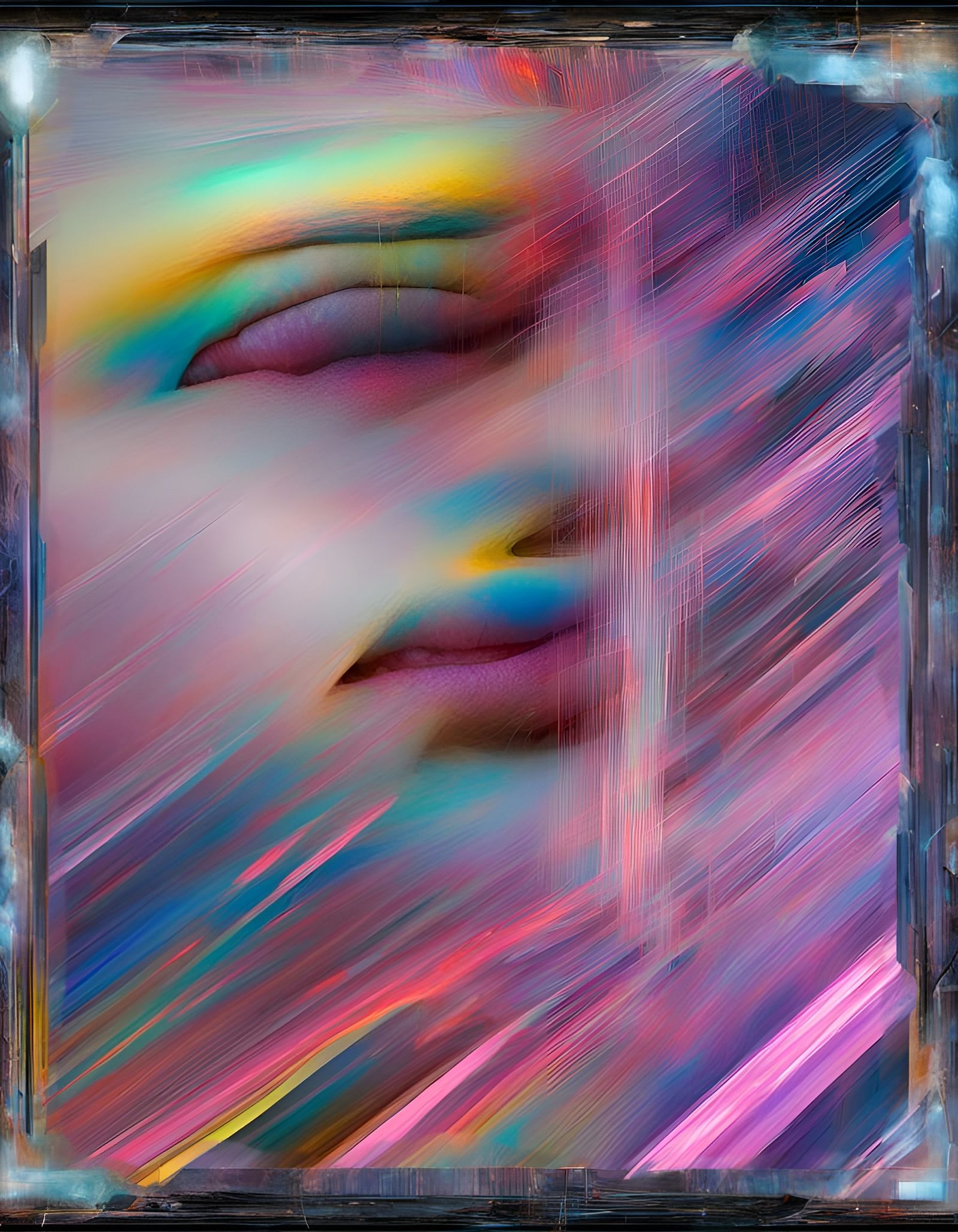 Digitally Disrupted Frame by Megapun Cryogenesis