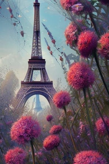 Overgrown Eiffel Tower