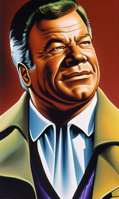 John Severin's painting of William Shatner