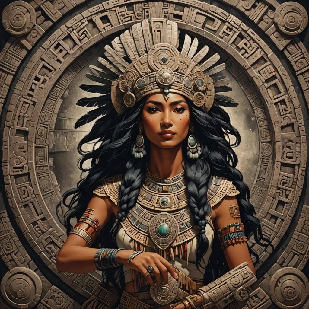 Ix Chel: Mayan Moon Goddess Portrait
