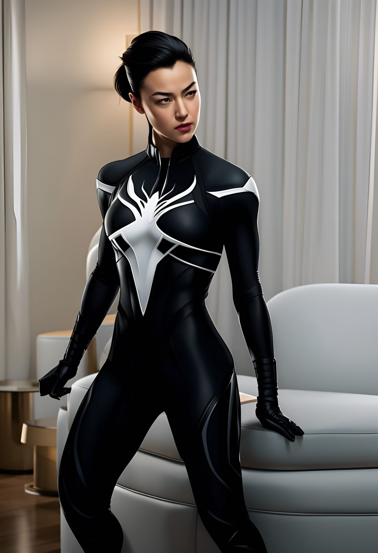 She-Venom Transformation: Jessica Henwick as Symbiote