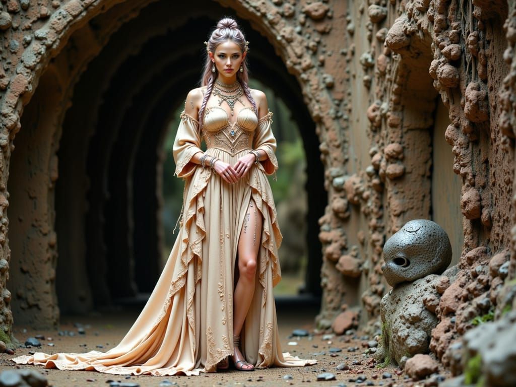 Siberian Princess Meets Cyborg in Cyberpunk City