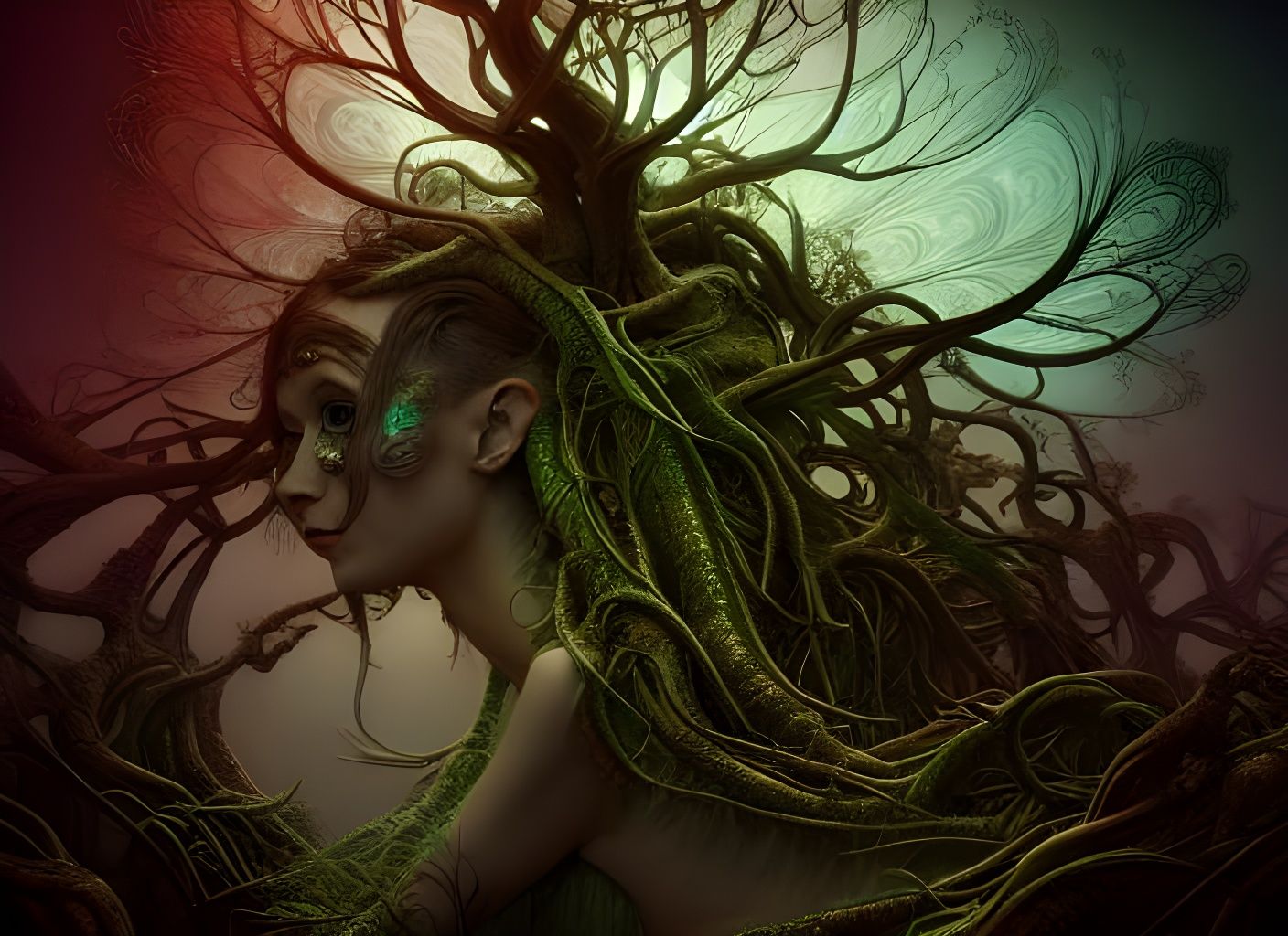 Eldritch Fantasy Pixie Spirit in 3D