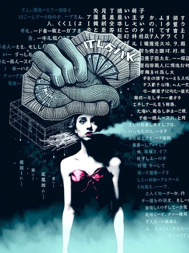 Frozen in Cyberpunk Horror, Young Woman Trapped in Walk-in F...