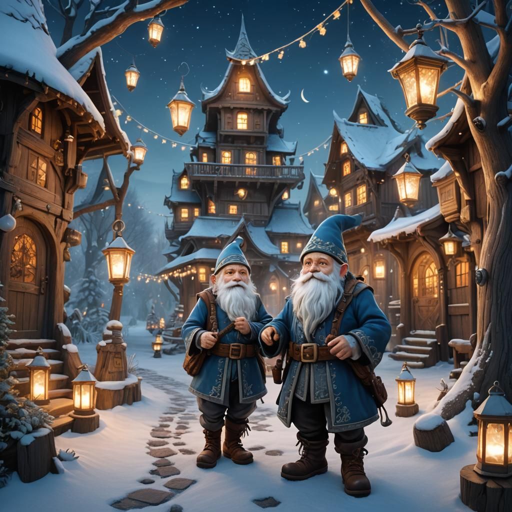 Gnome Bard in Ethereal Fantasy Landscape