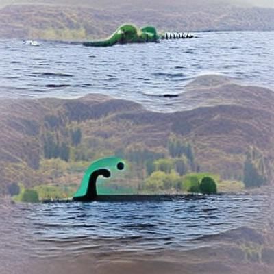 Loch Ness Monster Emerges from the Loch