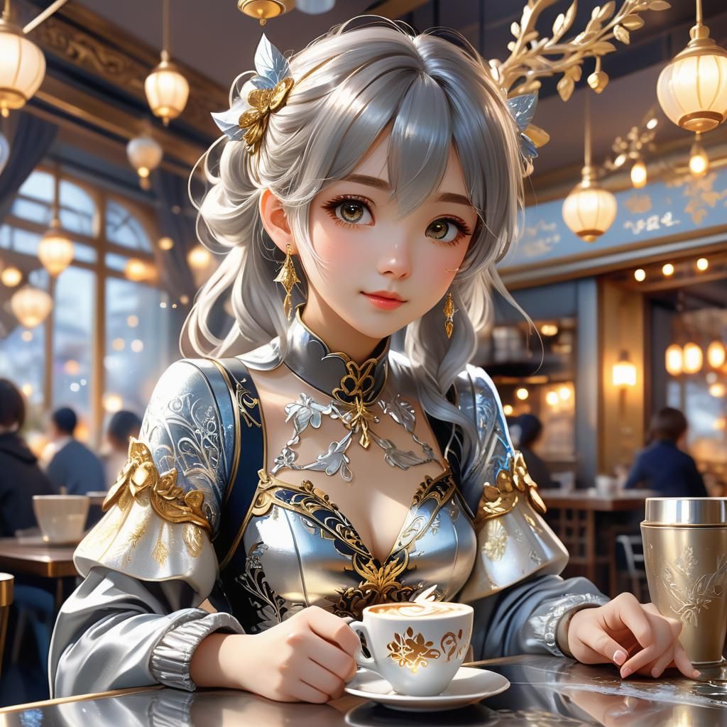 Coffee drinking sprite