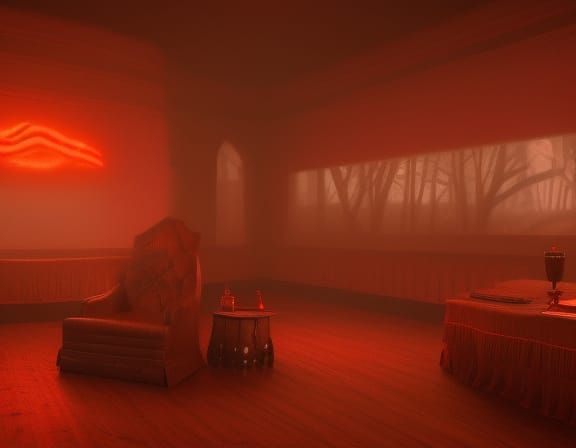 Twin Peaks Red Room: Detailed Matte Painting